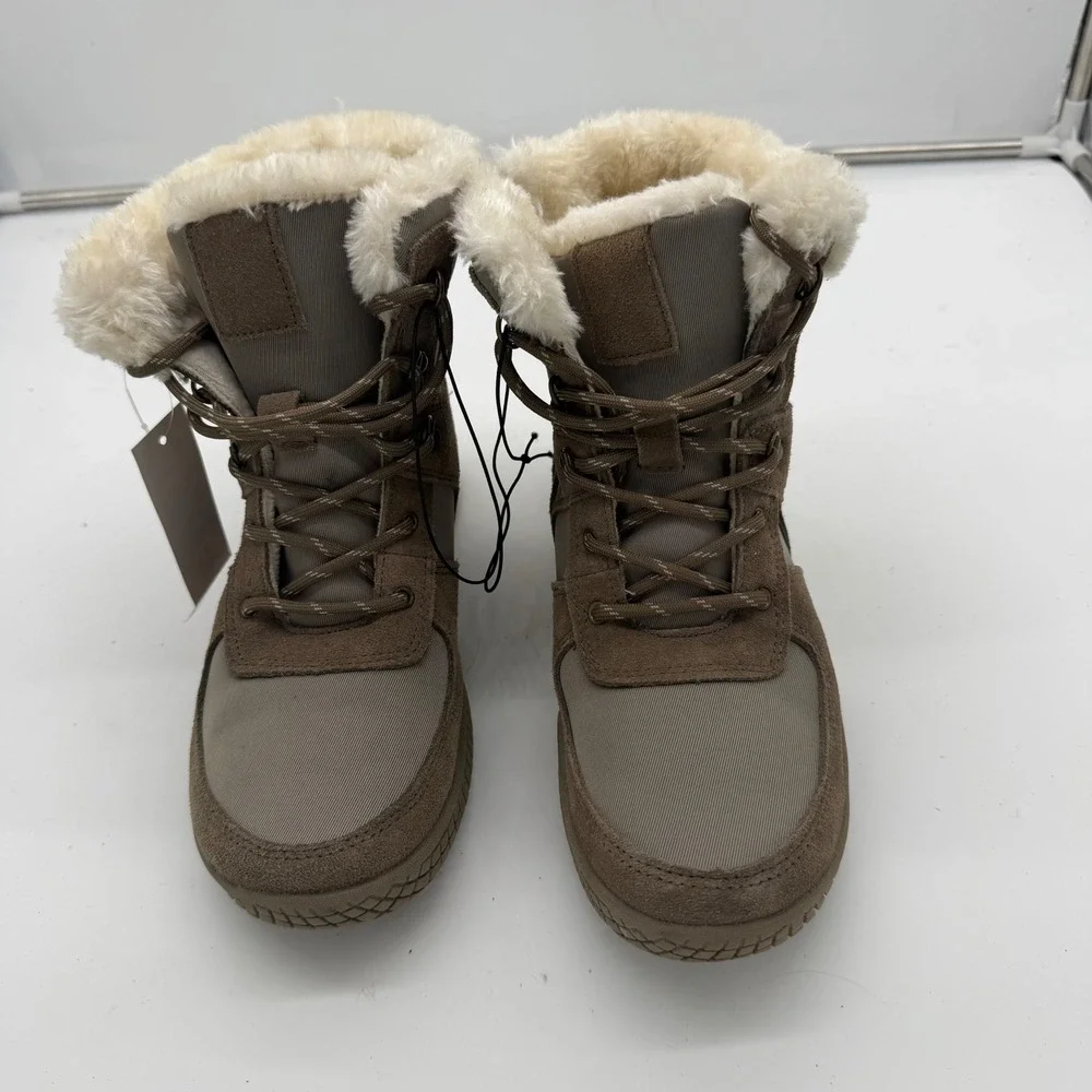 Weatherproof Vintage Chloe Women 10 Brown Faux Fur Lined Winter Snow Boots
